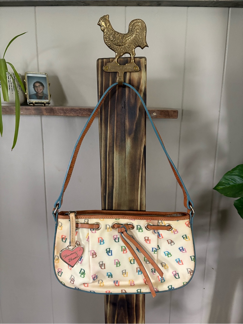 Dooney & Bourke Vintage Rainbow Monogram Bag